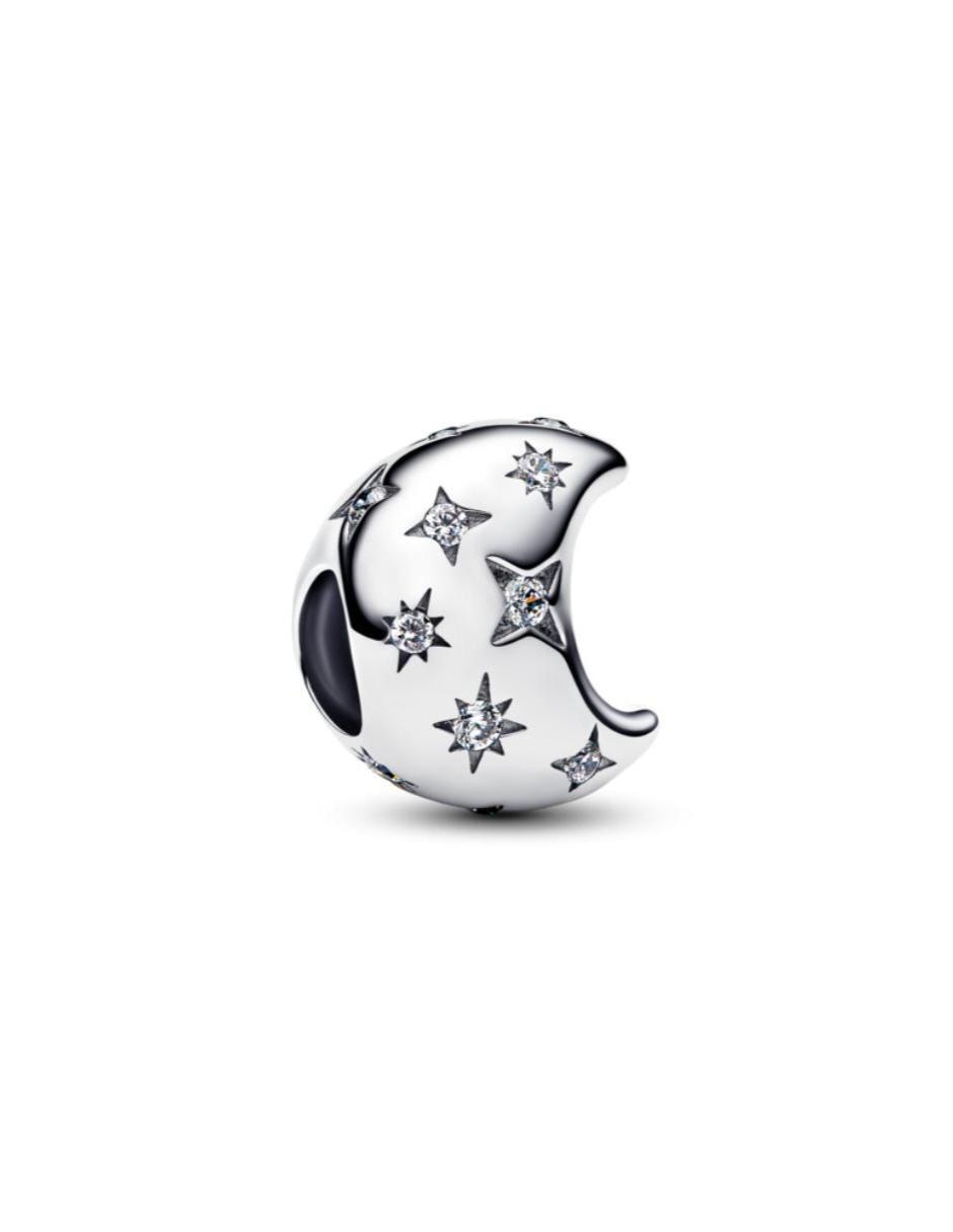 Charm de luna moments de plata P 925 zirconia cúbica