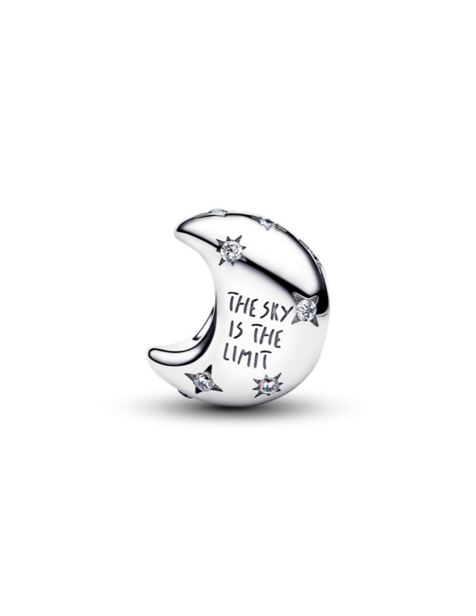 Charm de luna moments de plata P 925 zirconia cúbica 2