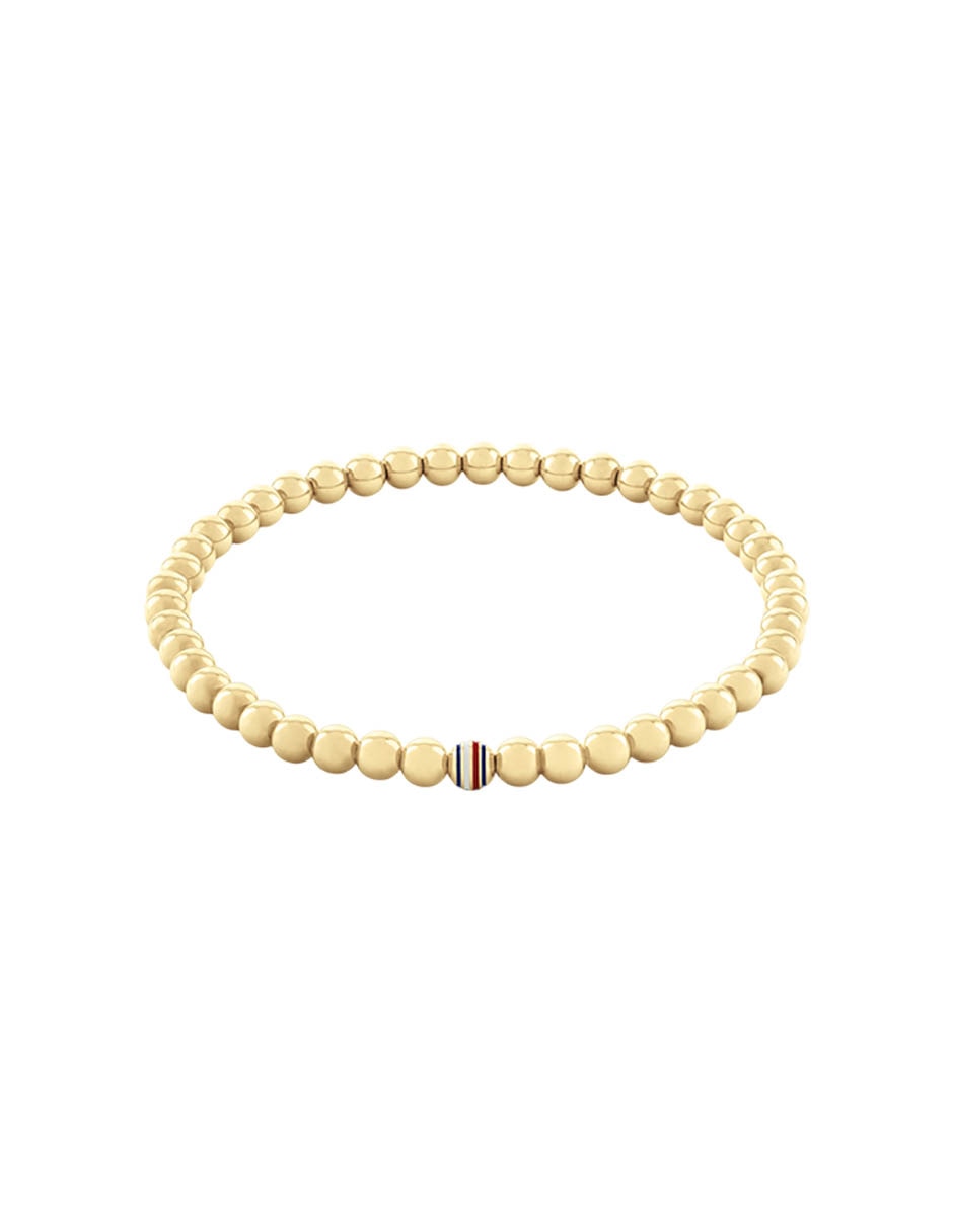 Brazalete Metal Beads con acabado brillante
