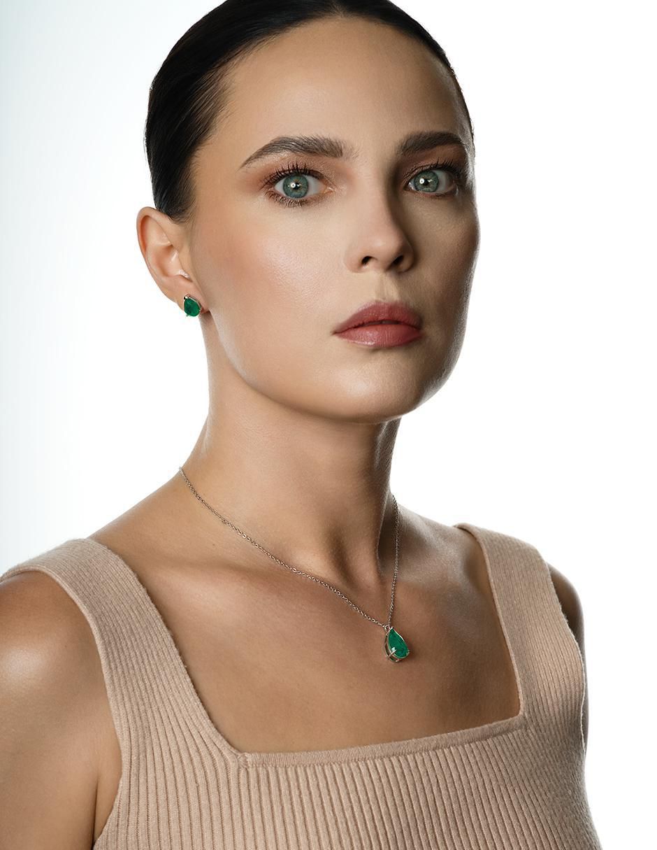 Collar de gota de plata P 925 4