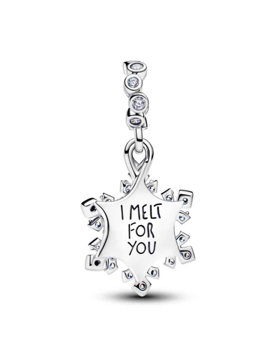 Charm de copo de nieve moments de plata P 925 zirconia cúbica 5