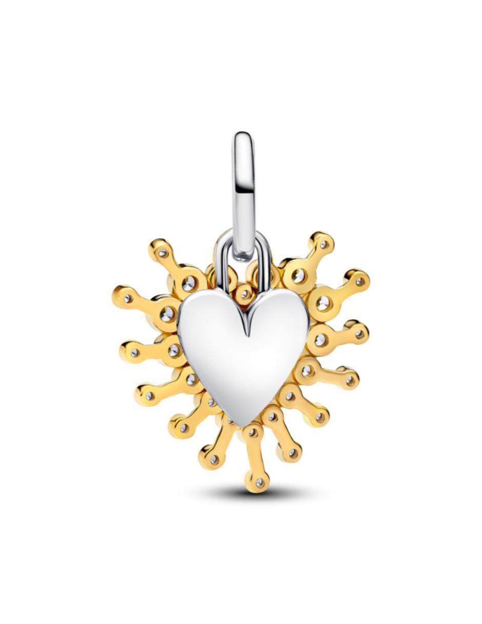 Charm de corazón moments de plata P 925 zirconia cúbica 5