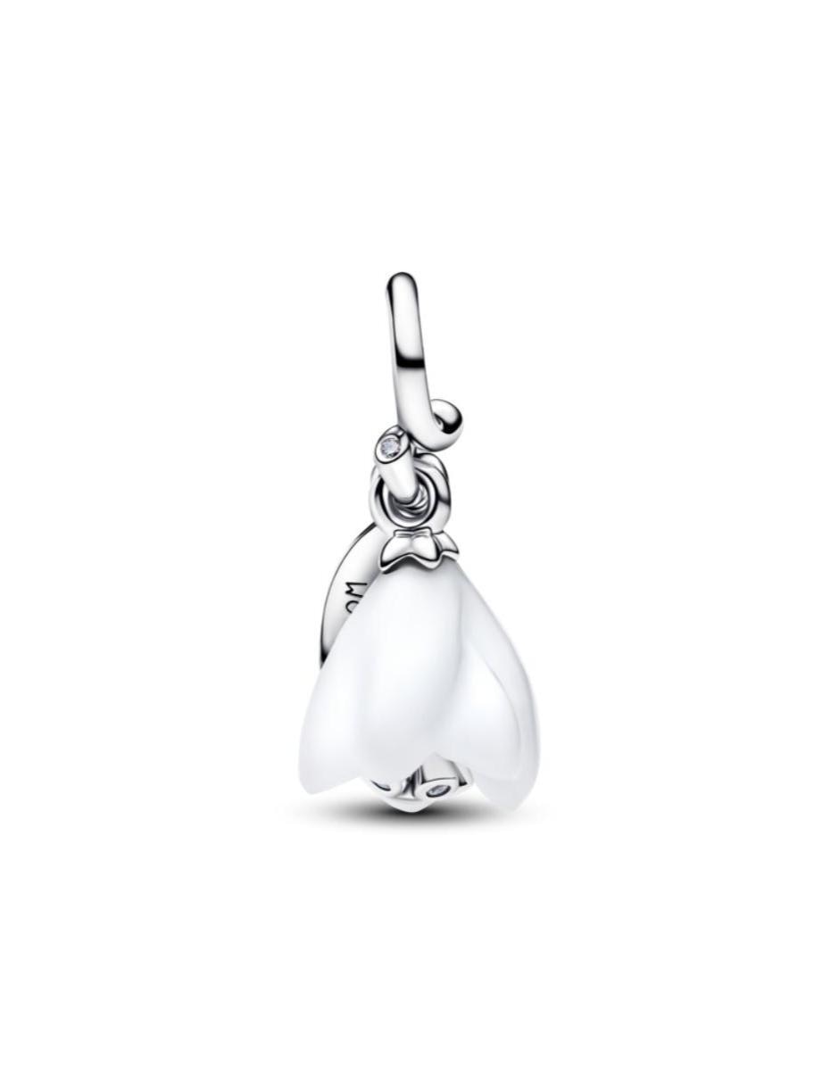 Charm de flor moments de plata P 925 zirconia cúbica 4