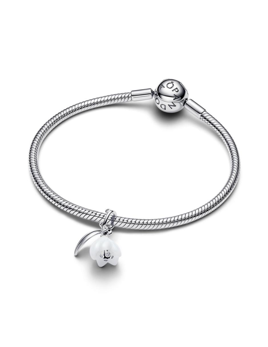 Charm de flor moments de plata P 925 zirconia cúbica 5