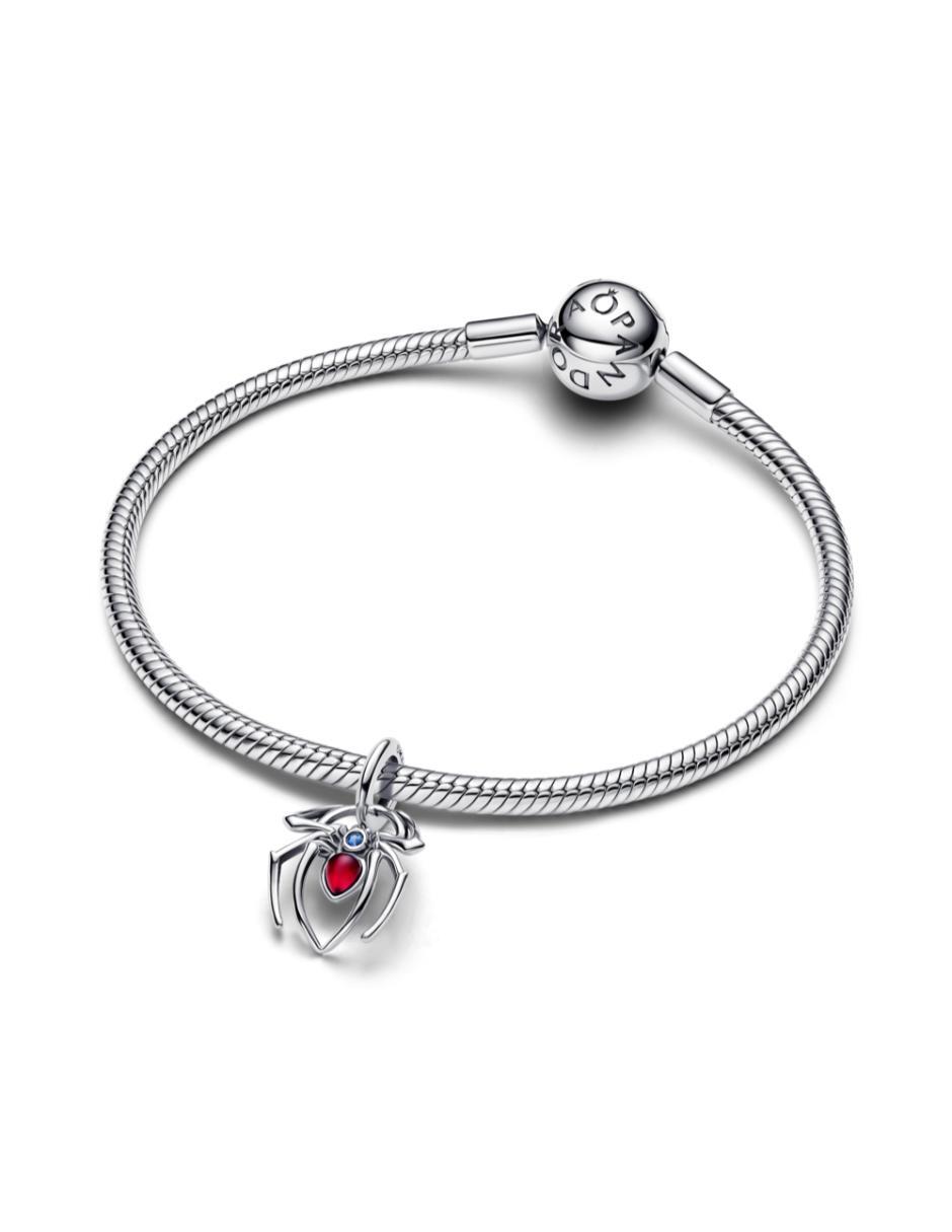Charm de araña marvel spider-man de plata P 925 cristal 5