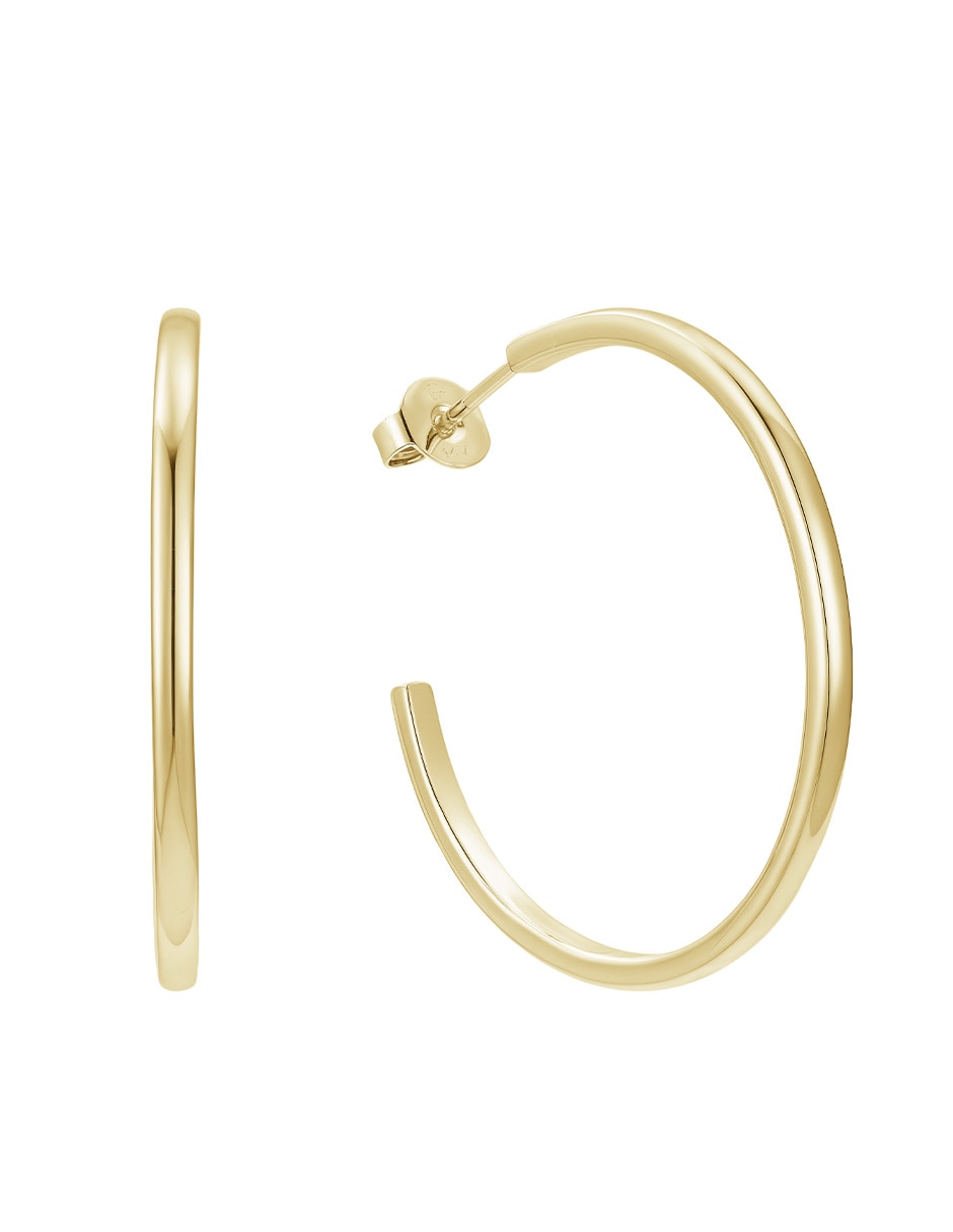 Arracadas Golden con acabado baño de oro 14 K