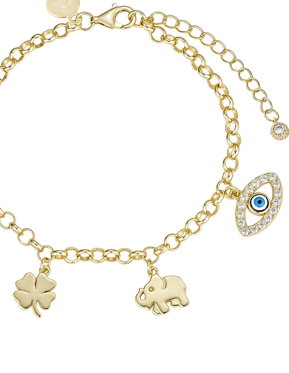 Pulsera con acabado baño de oro 14 K 2