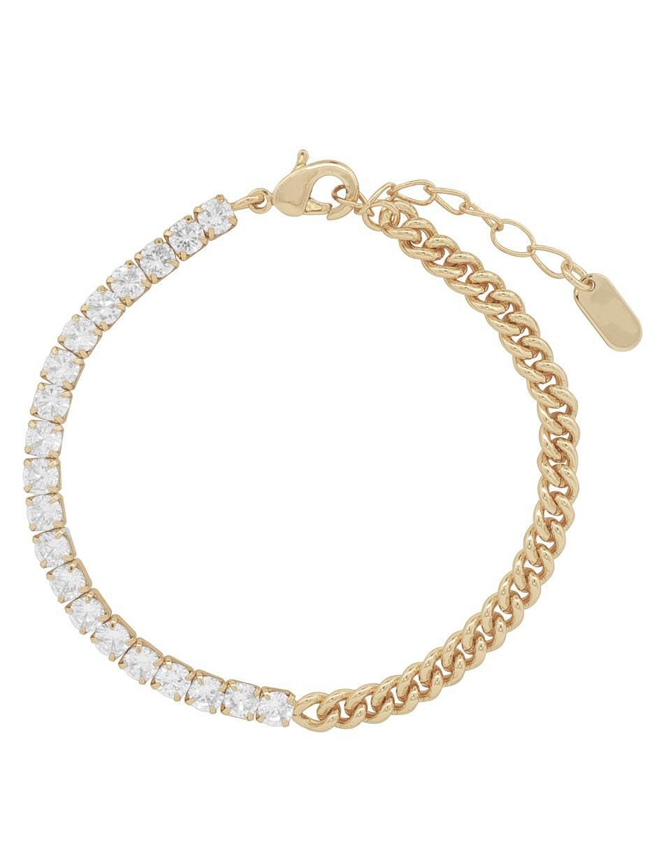 Pulsera 18 K con acabado chapa de oro