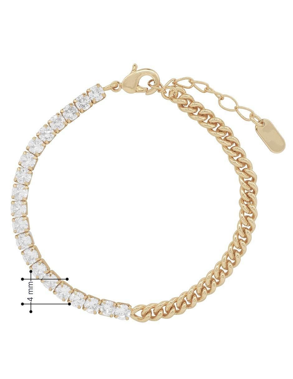 Pulsera 18 K con acabado chapa de oro 6