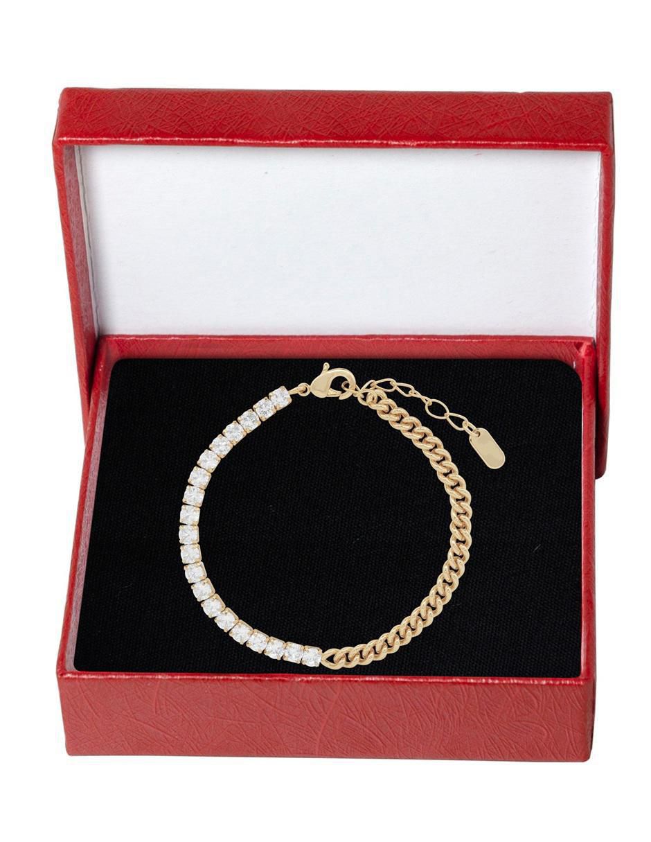 Pulsera 18 K con acabado chapa de oro 4