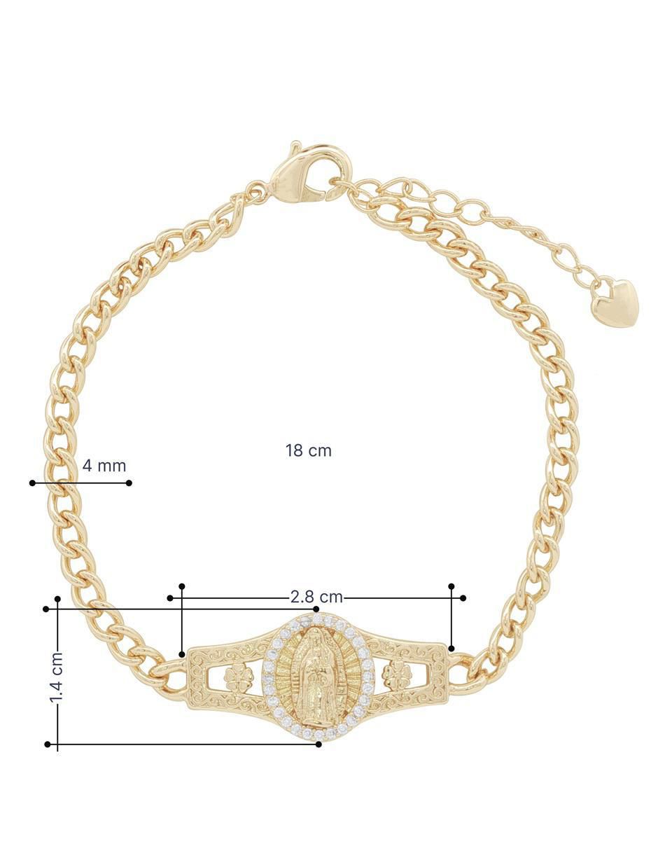 Pulsera 18 K con acabado chapa de oro 5