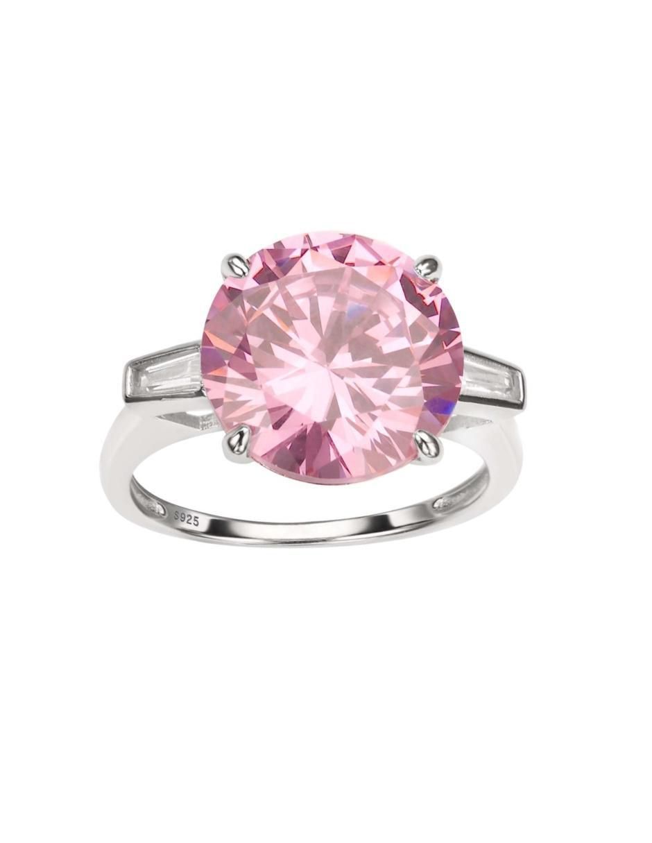 Anillo con gema Luxury P 925 de plata zirconia pulido