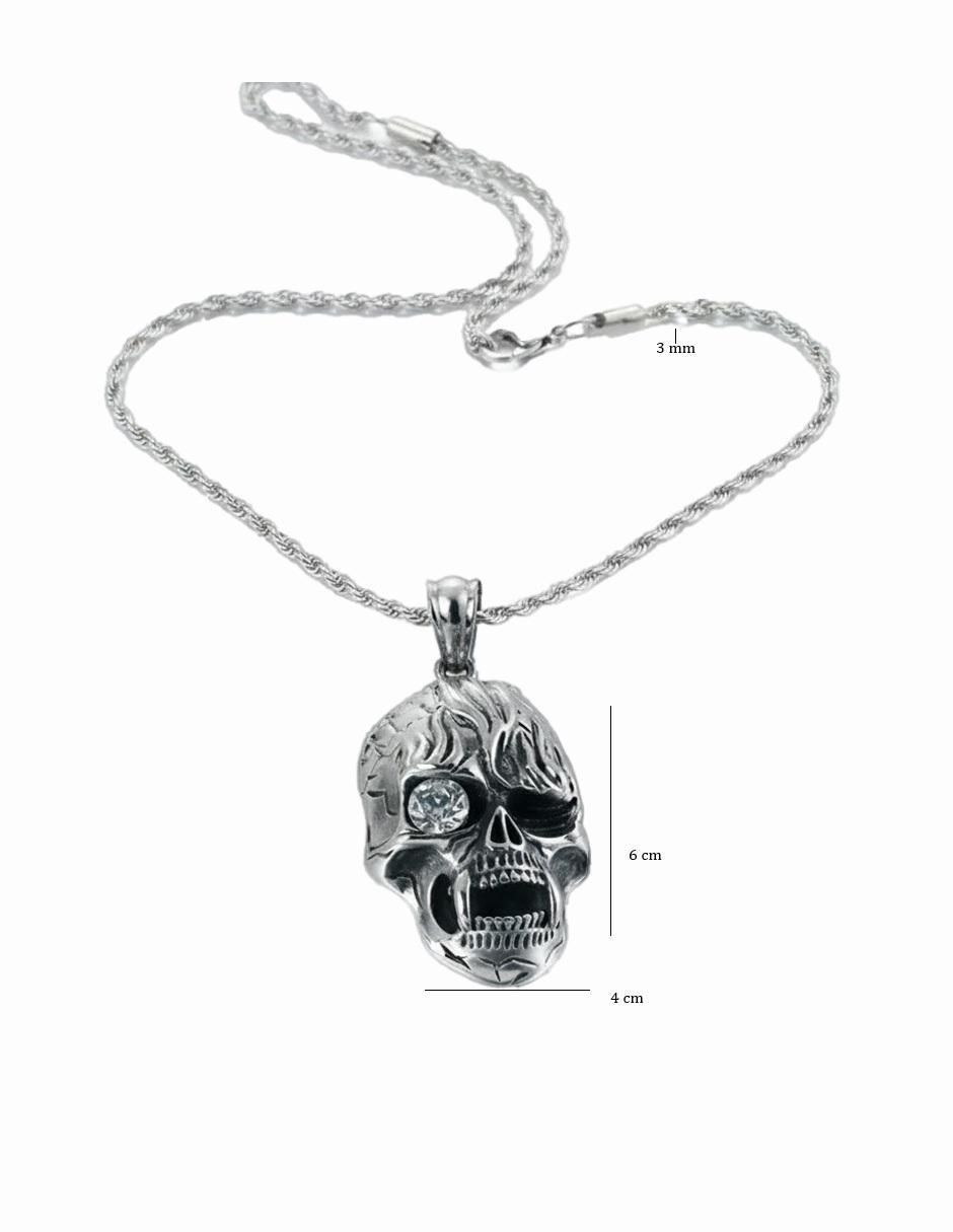 Collar con dije de calavera 3