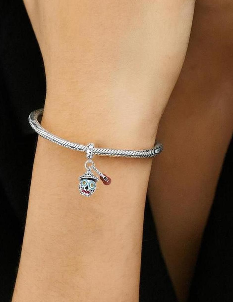 Charm de cráneo de plata P 925 4