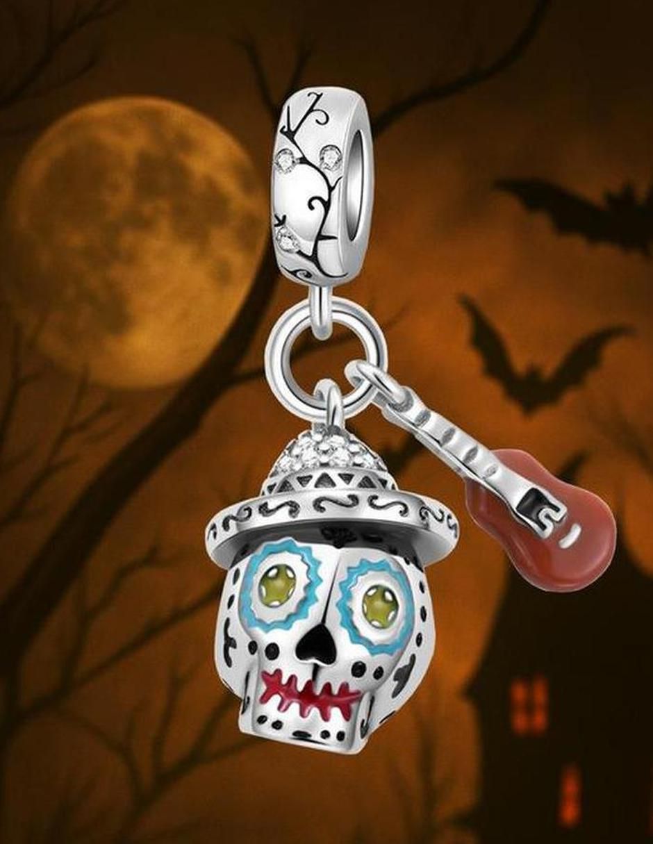 Charm de cráneo de plata P 925 5