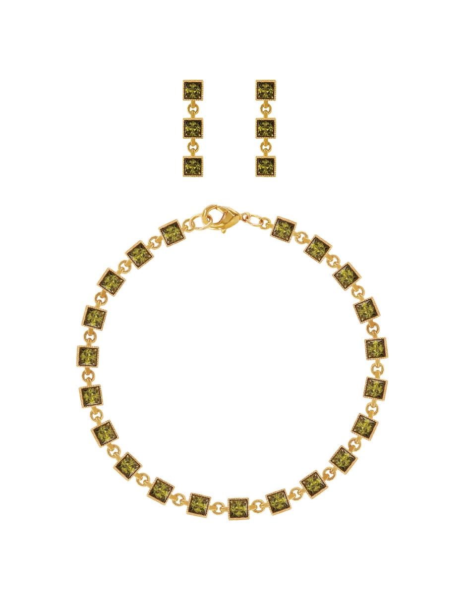 Aretes y pulsera