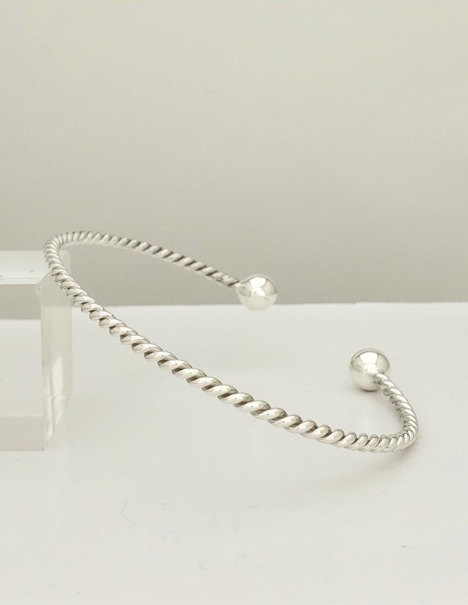 Brazalete de plata p 925 con acabado brillante 2