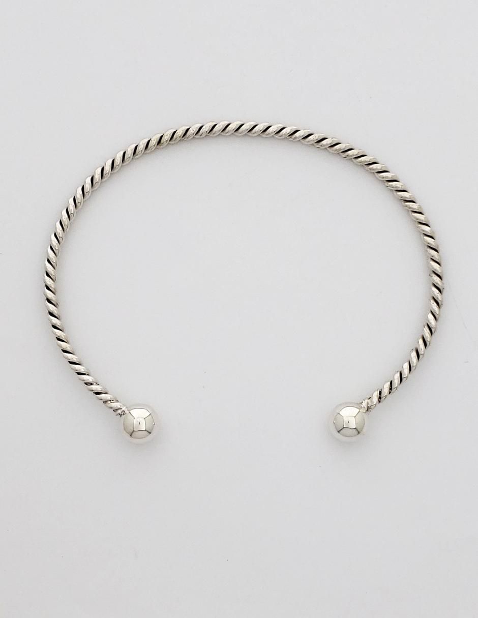 Brazalete de plata p 925 con acabado brillante 3