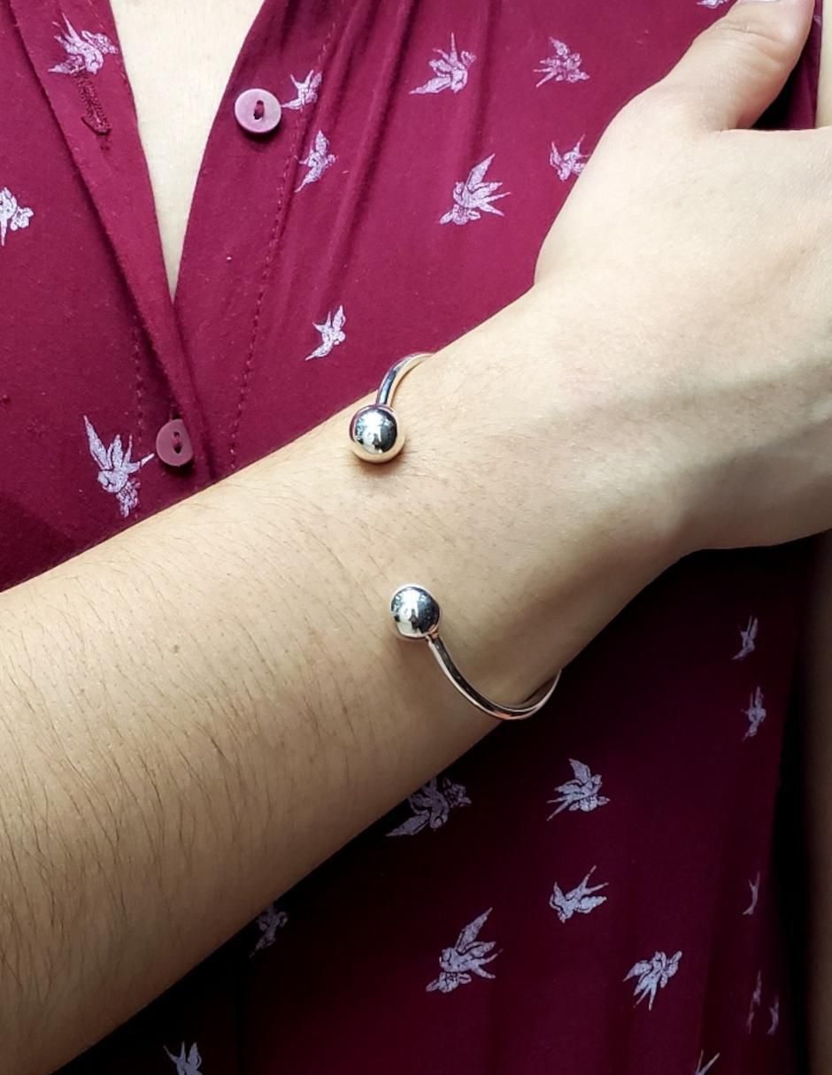 Brazalete de plata p 925 con acabado brillante 4