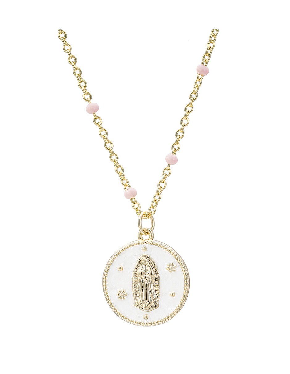 Collar de virgen de baño de oro 14 K