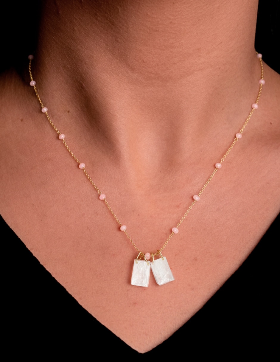 Collar de virgen de baño de oro 14 K 3