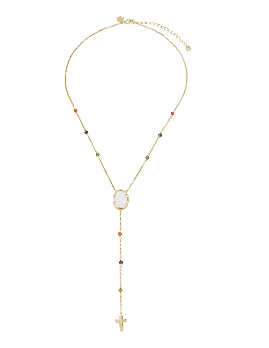 Collar de virgen de baño de oro 14 K 2