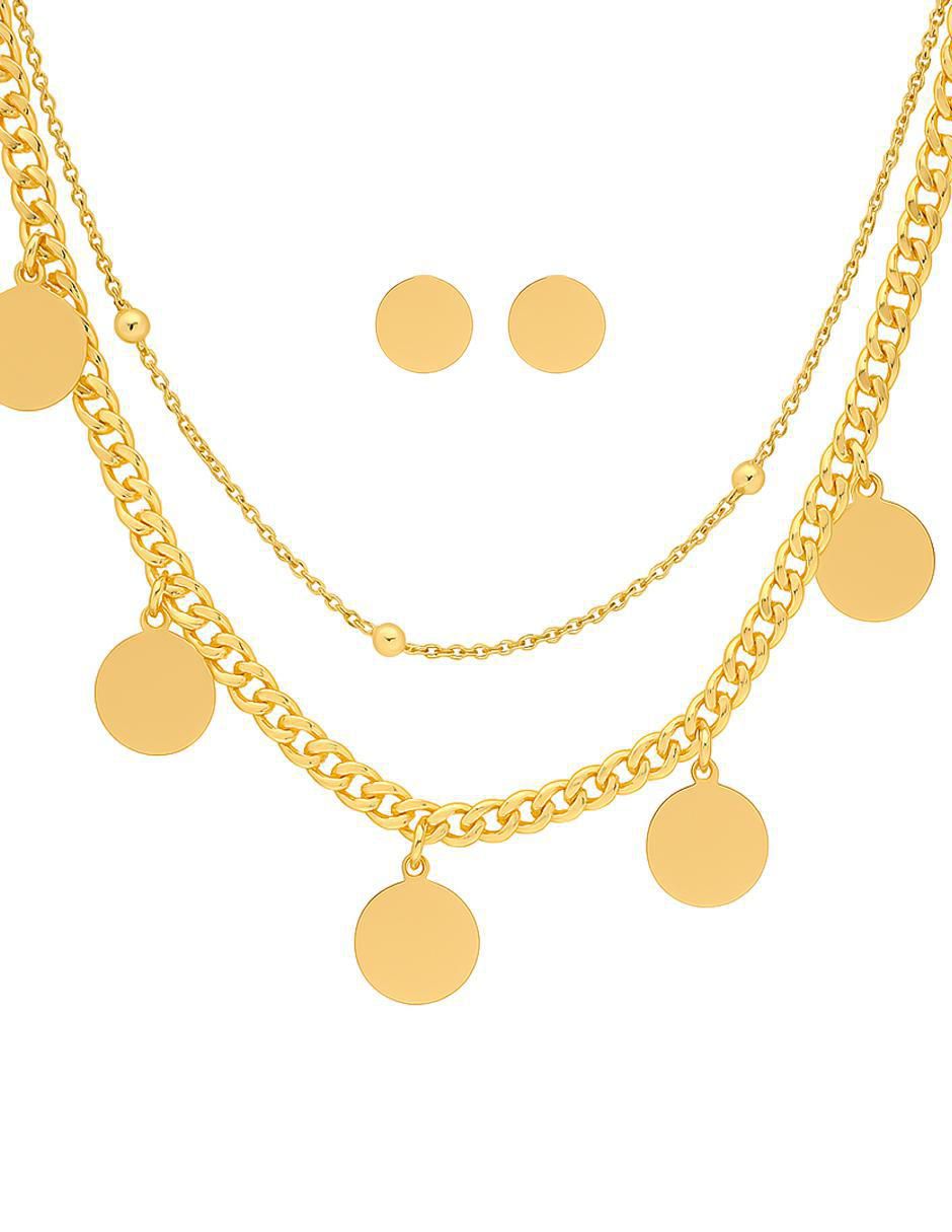 Aretes y collar Aretes y collar