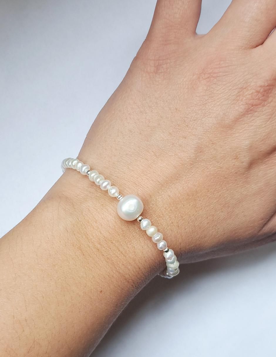 Pulsera de plata p 925 con acabado brillante 2