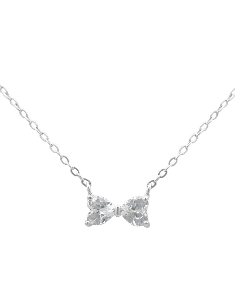 Gargantilla de moño de plata P 925