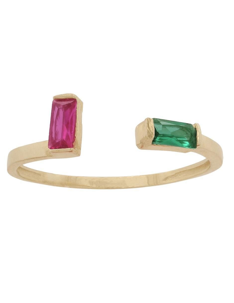 Anillo 10 k de oro zirconia pulido Anillo 10 k de oro zirconia pulido