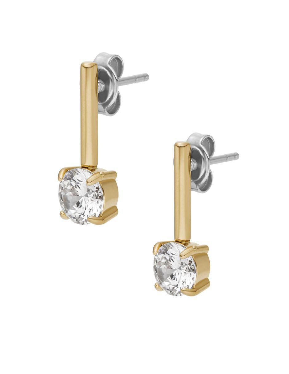 Broqueles Ellis con acabado pulido zirconia cúbica 5
