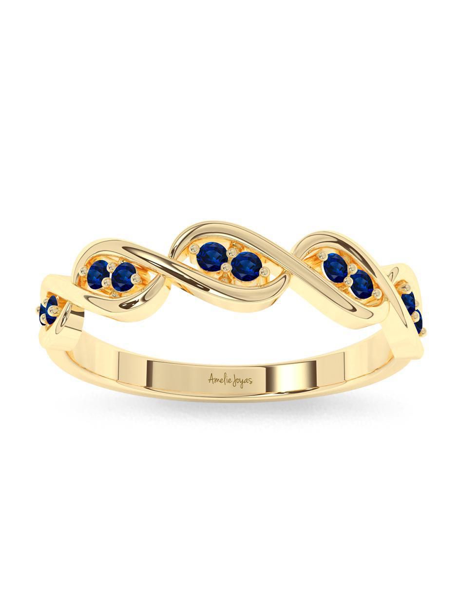 Anillo "de (si aplica)" redondo amelie joyas sin coleccion no aplica 10 k "de" oro zafiro pulido