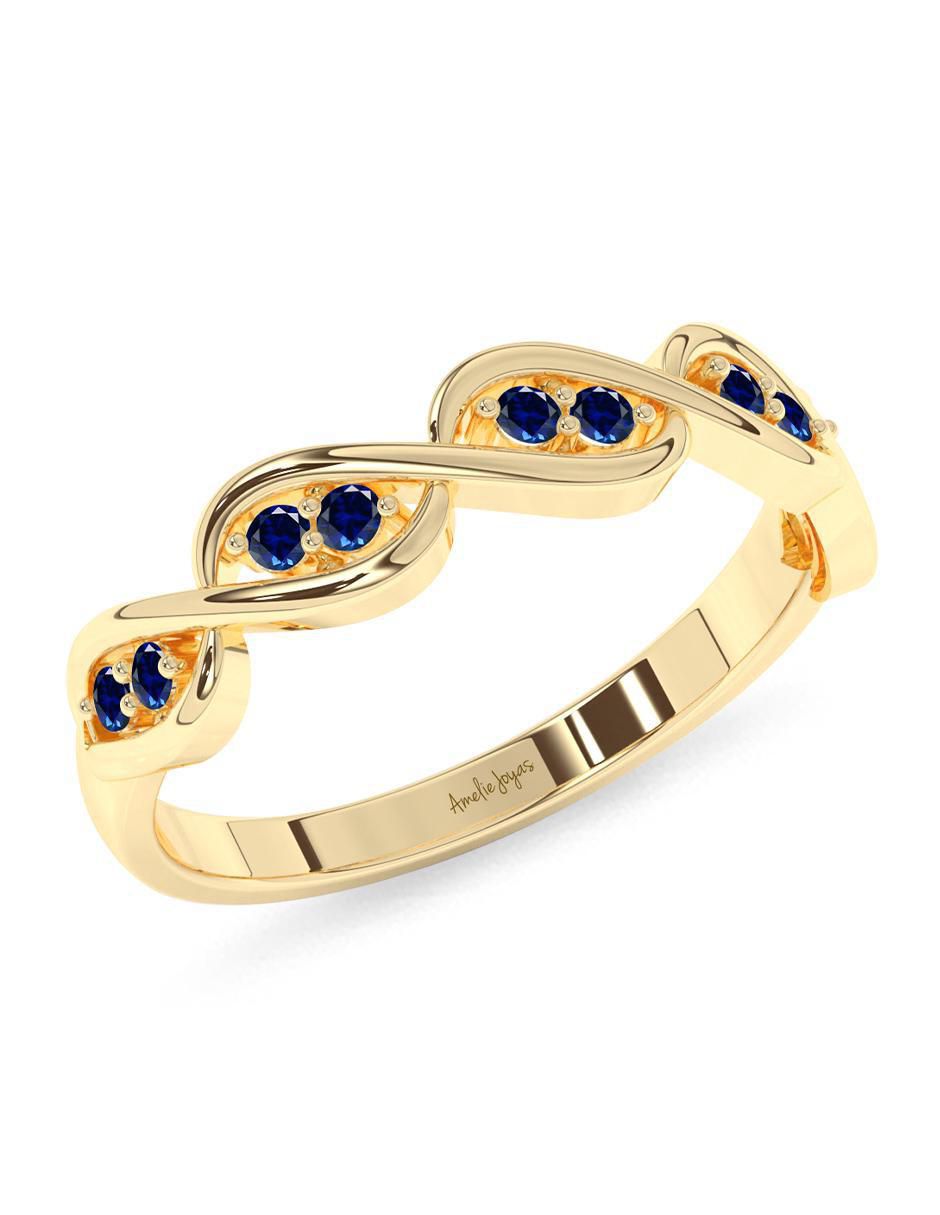 Anillo "de (si aplica)" redondo amelie joyas sin coleccion no aplica 10 k "de" oro sin gema pulido