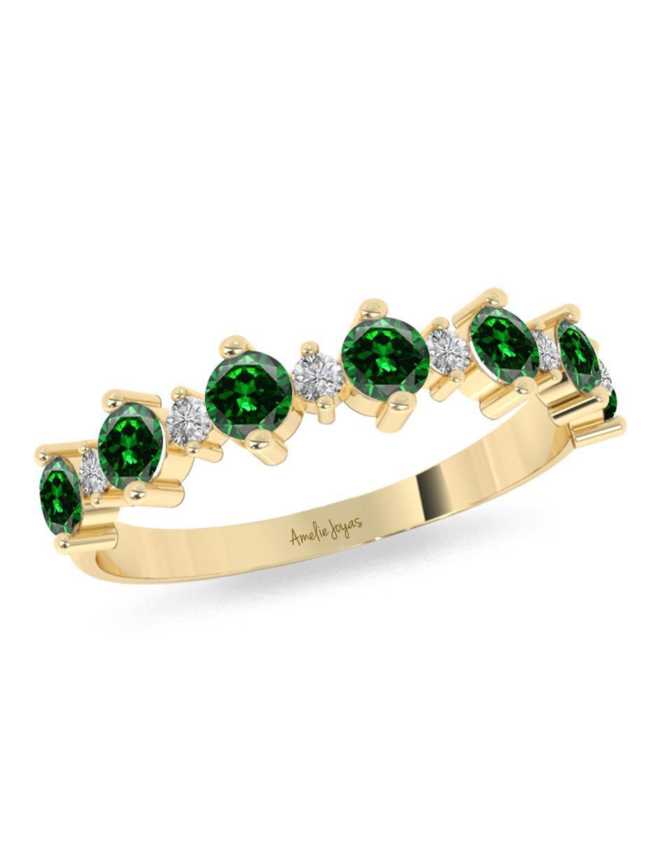 Anillo "de (si aplica)" redondo amelie joyas sin coleccion no aplica 10 k "de" oro sin gema pulido
