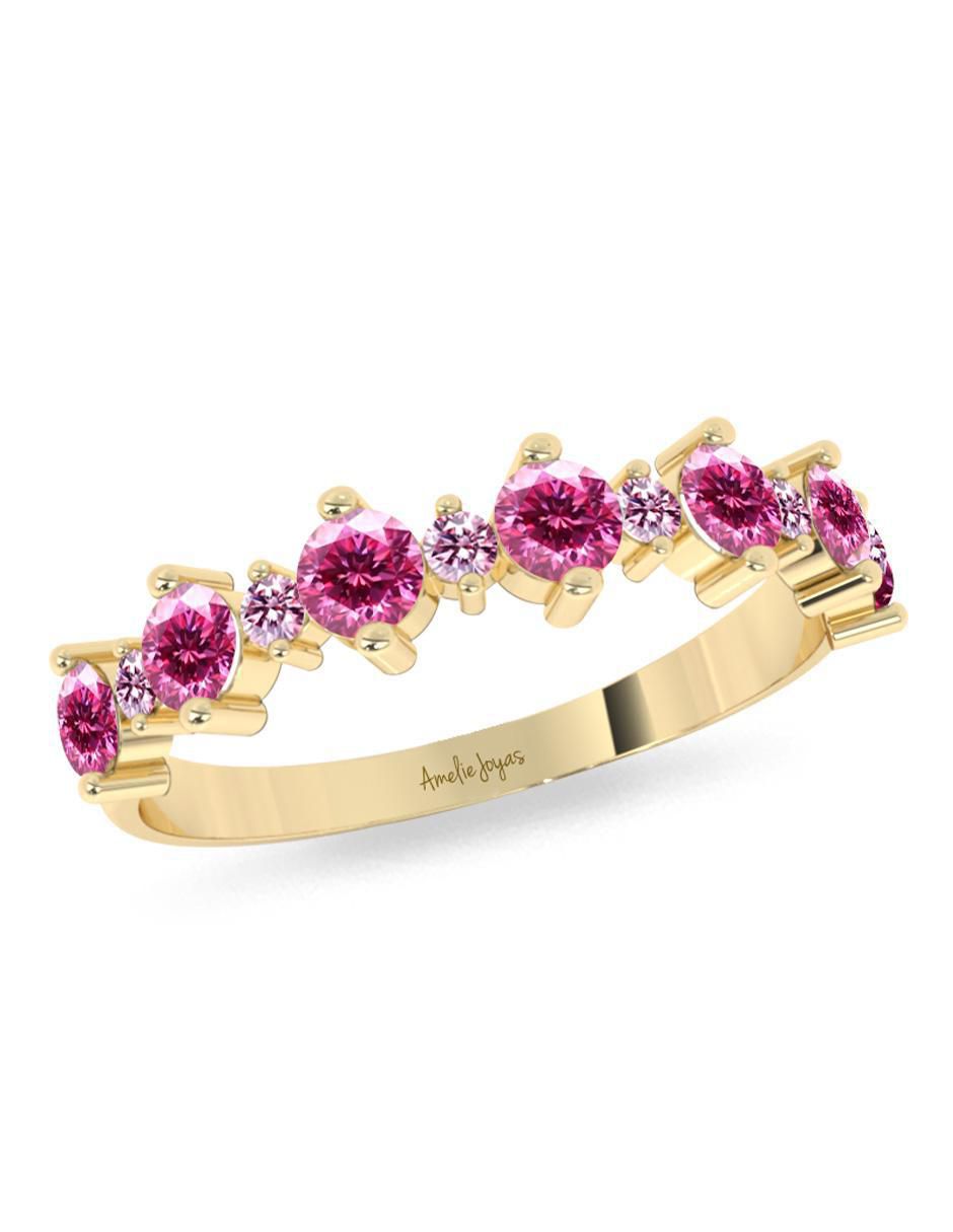 Anillo "de (si aplica)" redondo amelie joyas sin coleccion no aplica 10 k "de" oro sin gema pulido