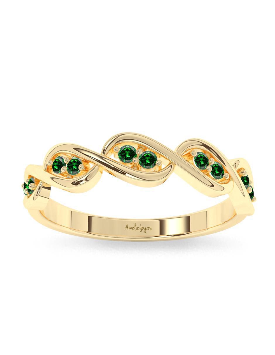Anillo "de (si aplica)" redondo amelie joyas sin coleccion no aplica 10 k "de" oro sin gema pulido