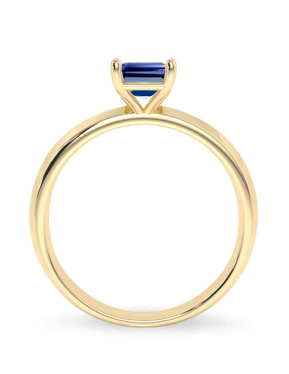 Anillo "de (si aplica)" octagonal amelie joyas sin coleccion no aplica 10 k "de" oro tanzanita pulido