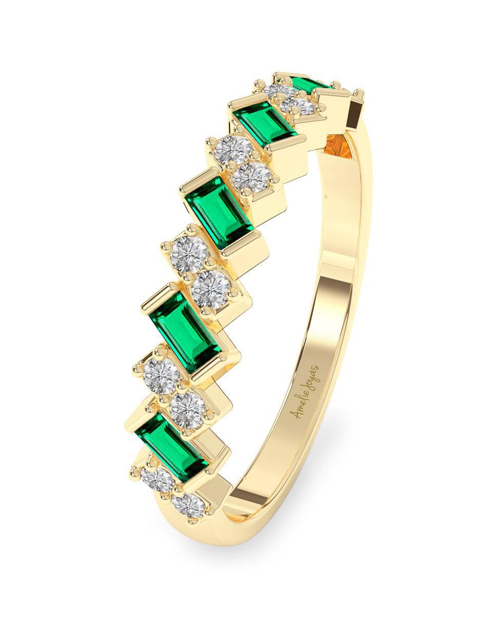 Anillo "de (si aplica)" rectangular amelie joyas sin coleccion no aplica 10 k "de" oro sin gema pulido