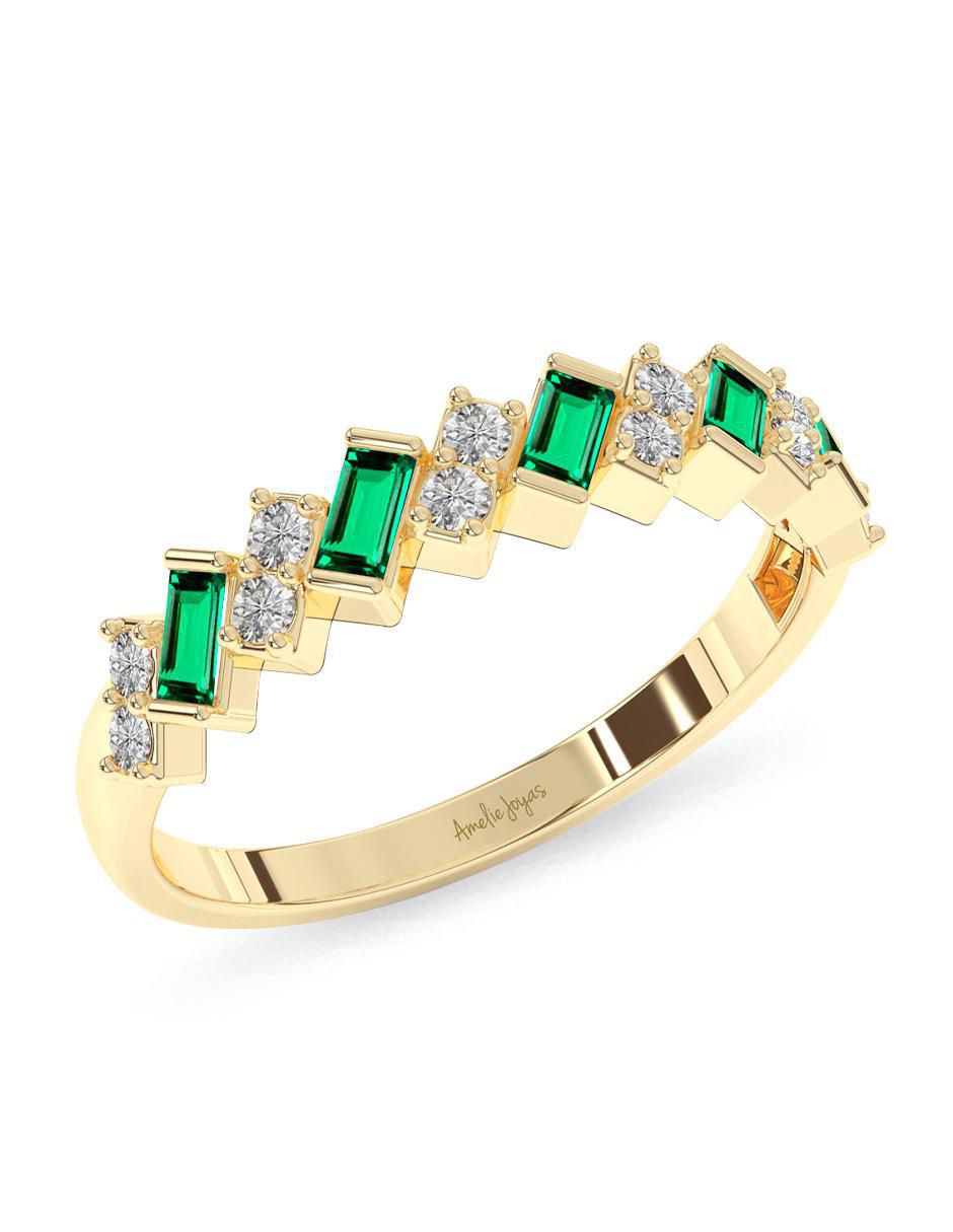 Anillo "de (si aplica)" rectangular amelie joyas sin coleccion no aplica 10 k "de" oro sin gema pulido