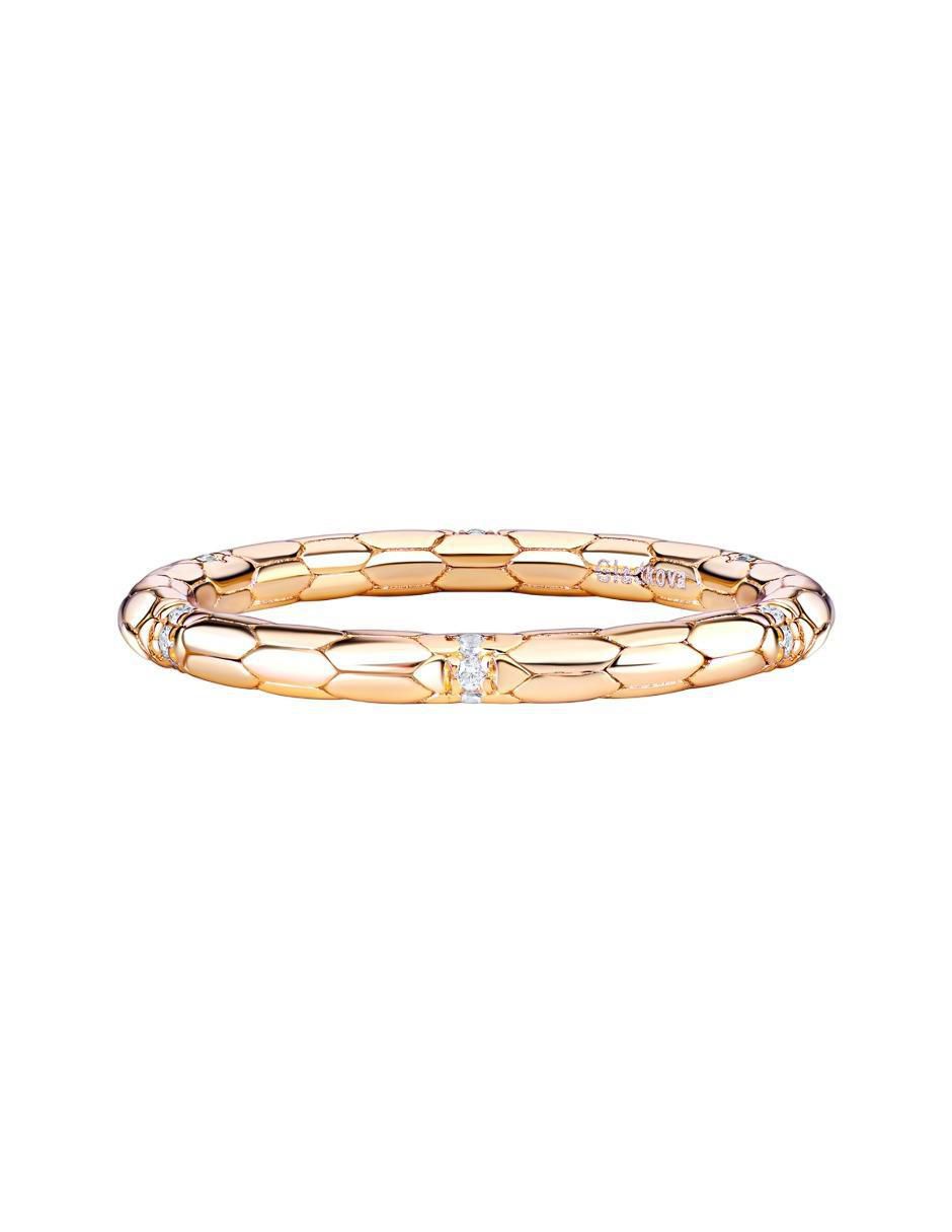 Anillo P 925 de plata zirconia chapa de oro