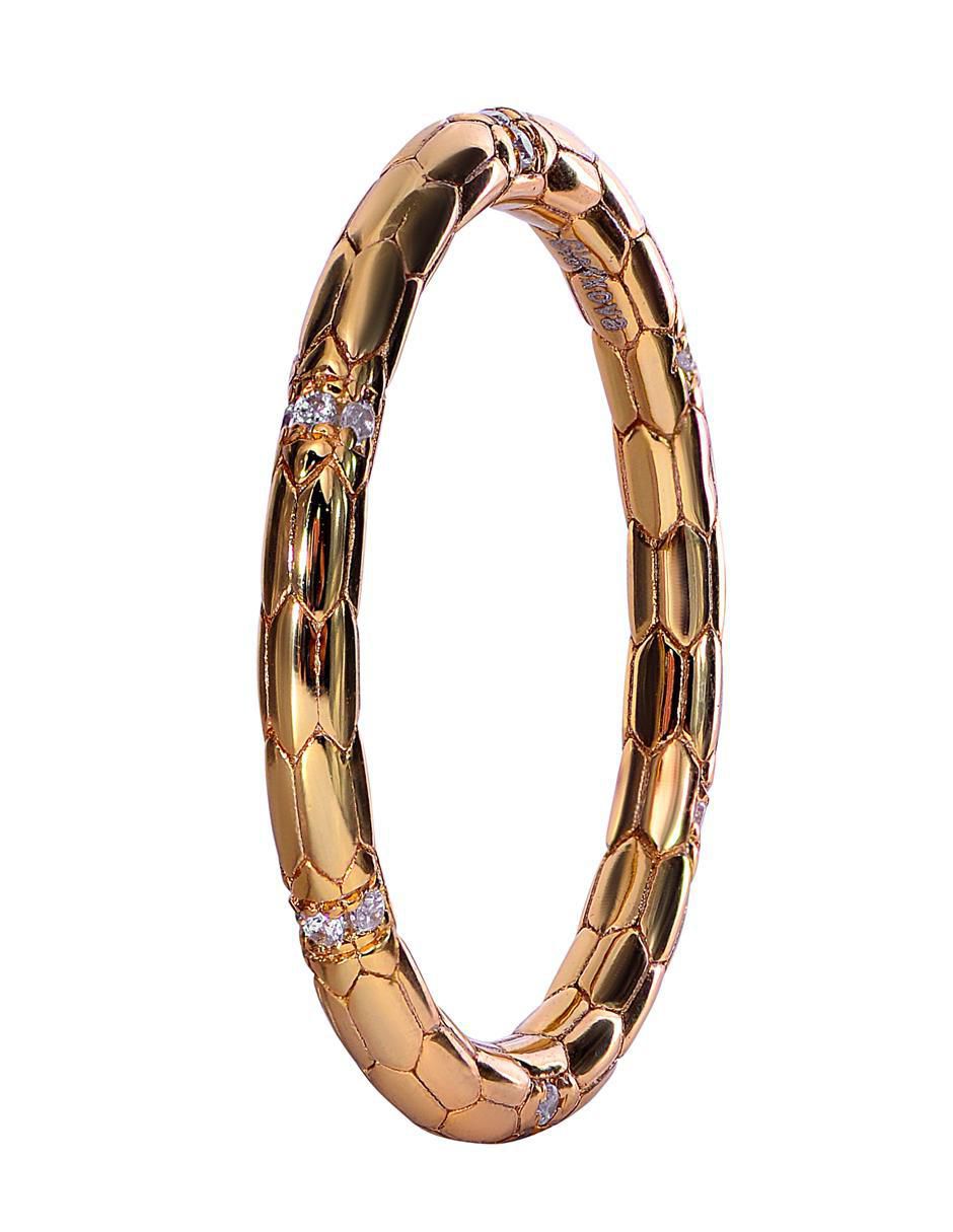 Anillo P 925 de plata zirconia chapa de oro 2