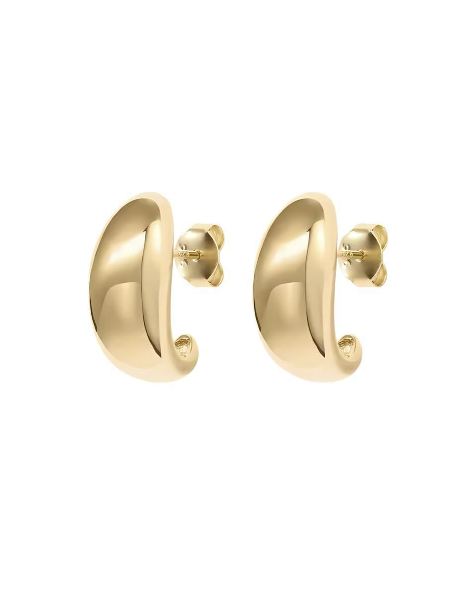 Aretes de gota de plata P 925 con acabado chapa de oro Aretes de gota de plata P 925 con acabado chapa de oro