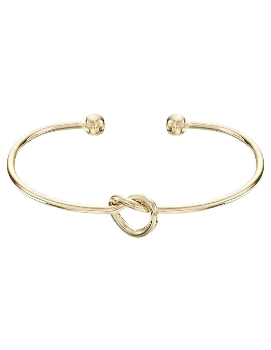 Brazalete de plata 14 K con acabado chapa de oro
