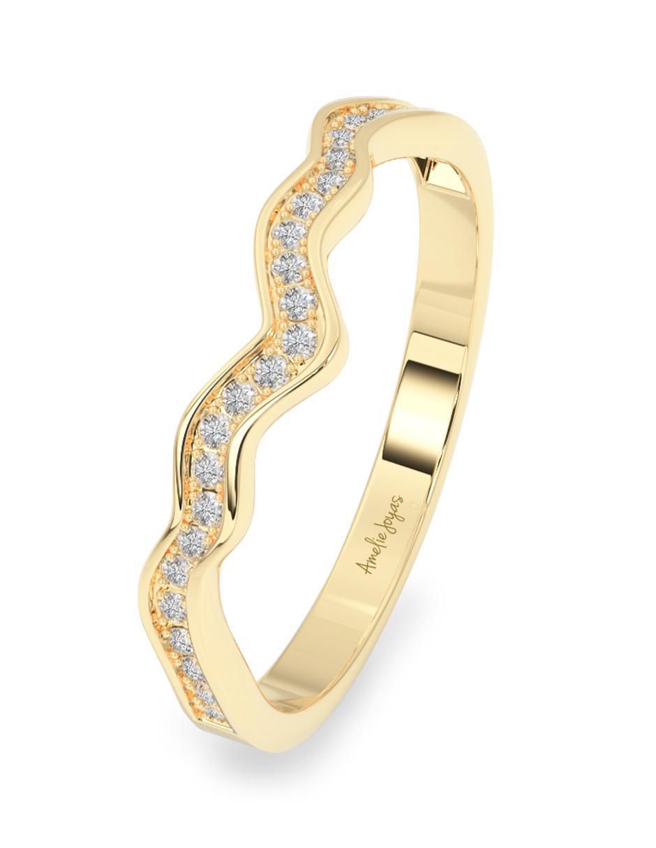 Anillo "de (si aplica)" redondo amelie joyas sin coleccion no aplica 14 k "de" oro sin gema pulido
