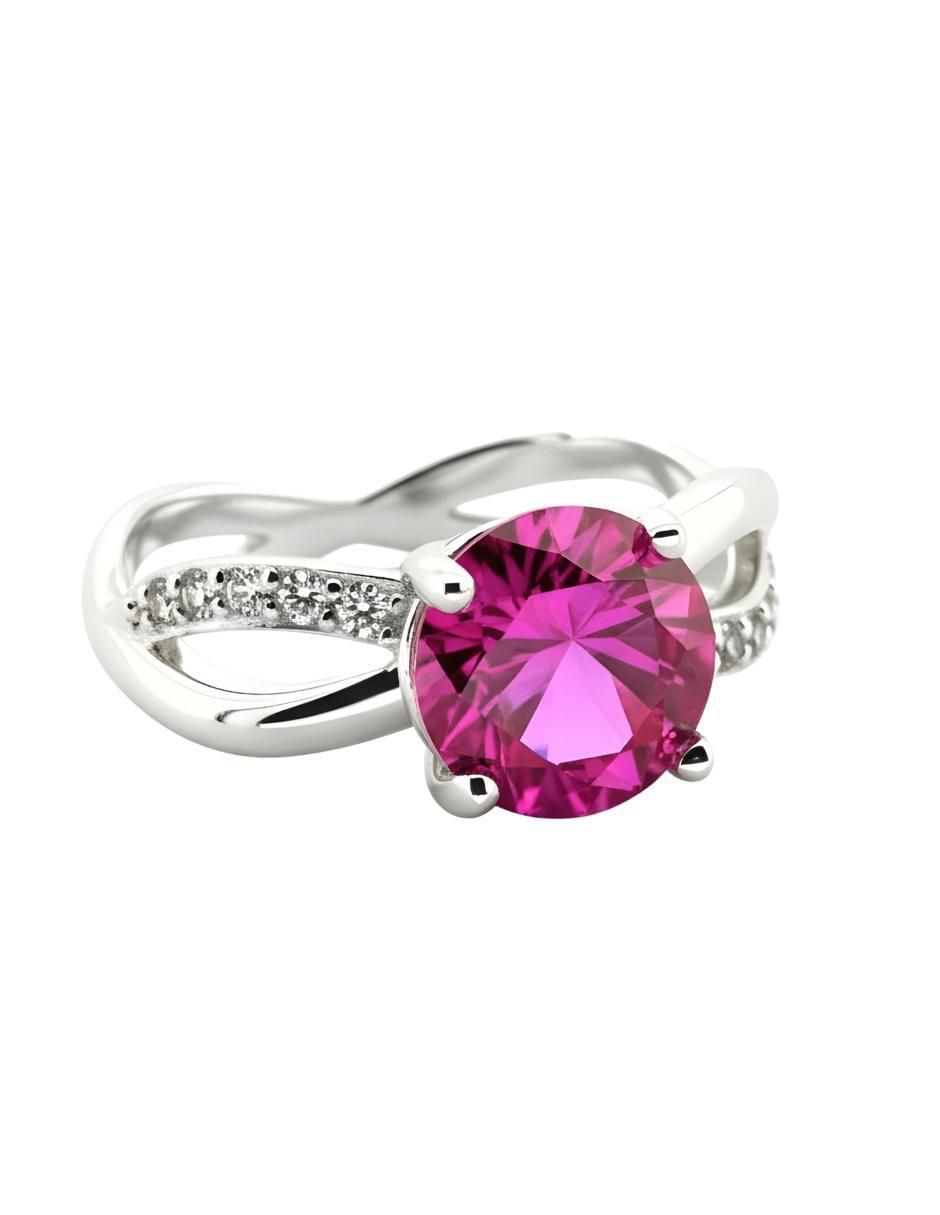 Anillo Élan P 925 de plata circonita brillante 4