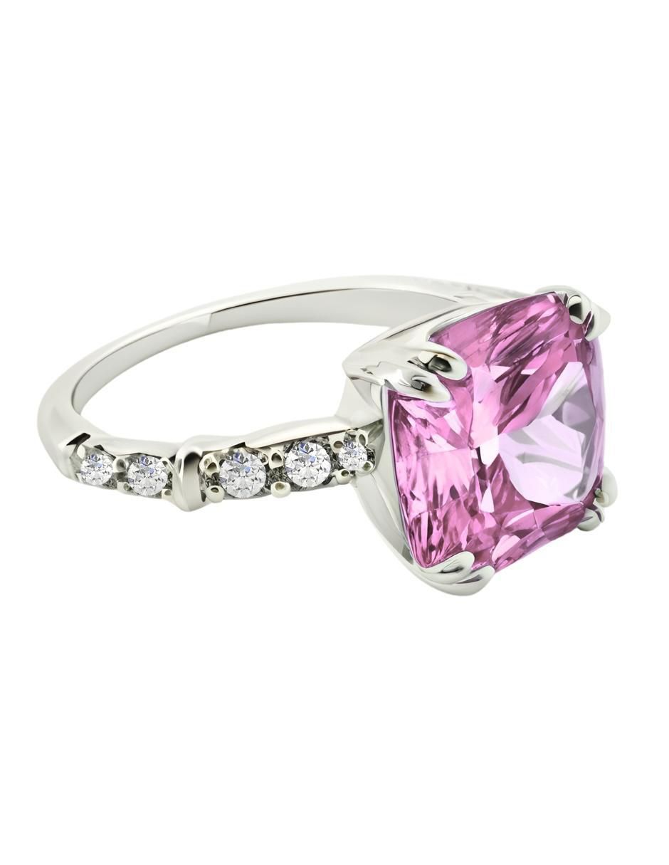 Anillo de cushion Élan P 925 de plata circonita brillante 5