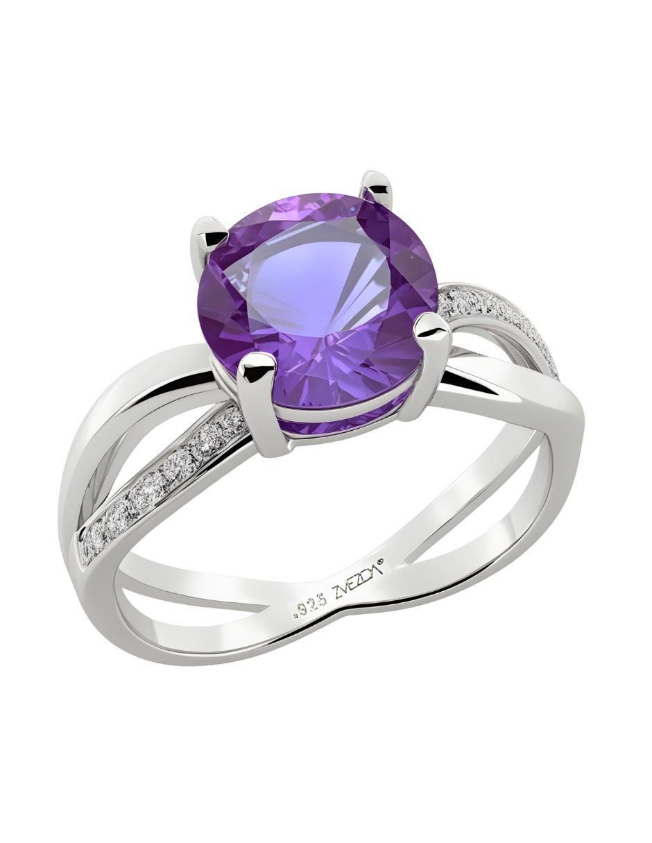 Anillo Élan P 925 de plata circonita brillante