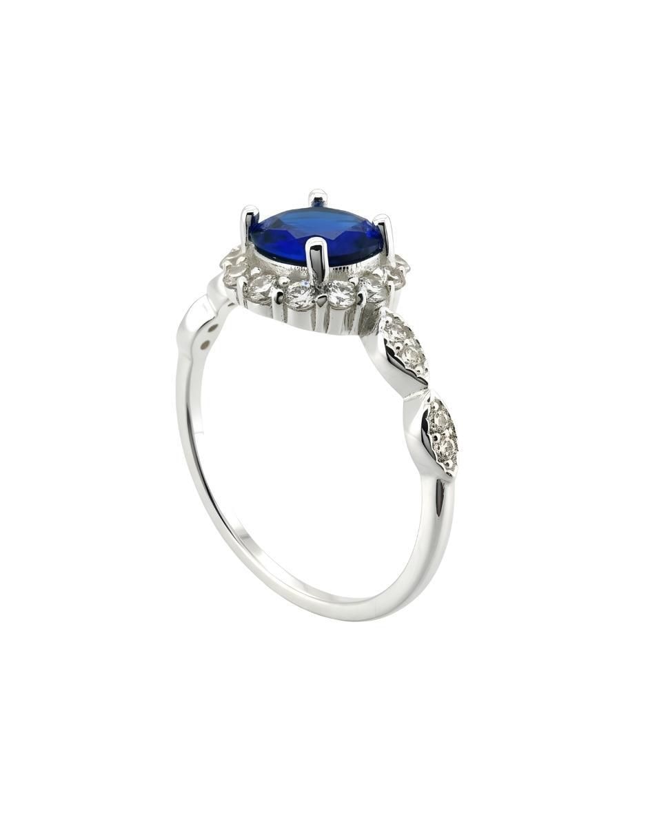 Anillo oval Élan P 925 de plata circonita brillante 6