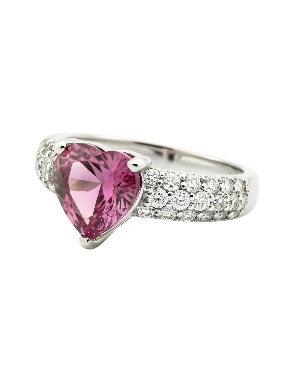 Anillo de corazón Élan P 925 de plata circonita brillante 4