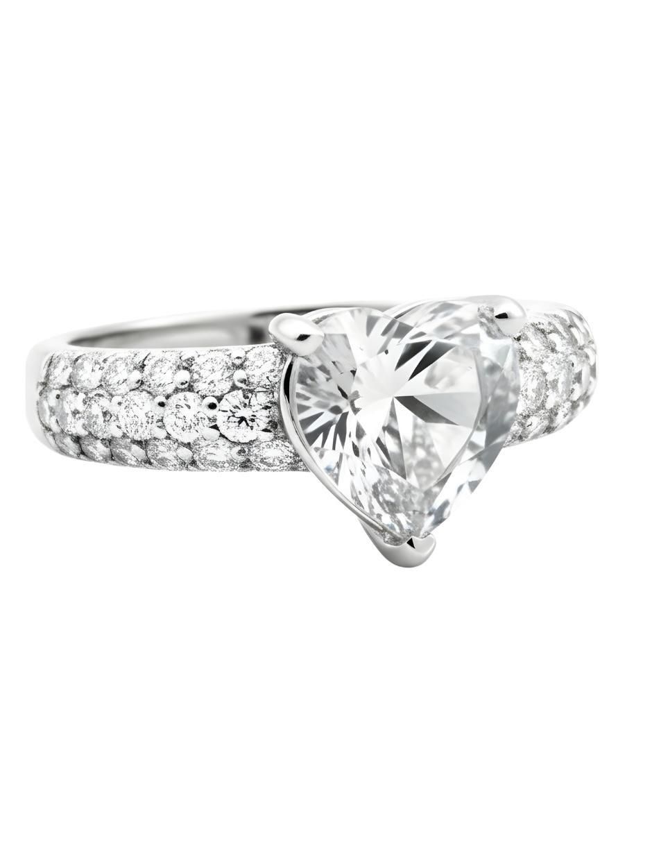 Anillo de corazón Élan P 925 de plata circonita brillante 3